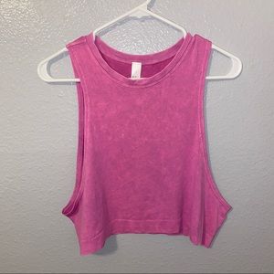 Avocado Cropped Muscle Tank